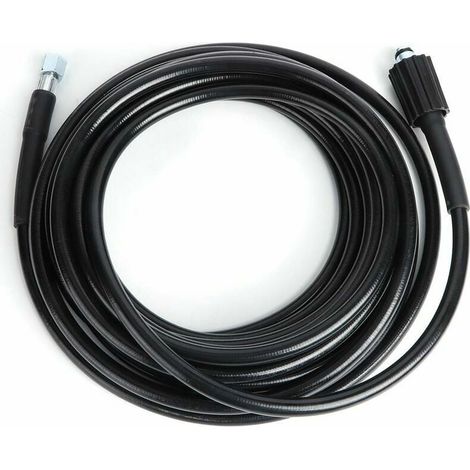 Tuyau Haute Pression - M14 x M22 - 10 M - Pour Nettoyeur Haute Pression - Garage Atelier Professionnel - 1 Pièce (1/4)