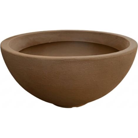 Vase design Ø65 H32 en polymère bronze résistant pour plantes d'intérieur et d'extérieur - Fabriqué en Italie - Monacis (1/5)