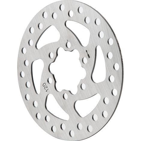 Disque de frein 120 mm pour trottinette électrique et skateboard, rotor et plaquettes, diamètre intérieur 34 mm (1/5)
