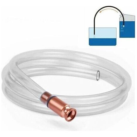 Transferpumpe, Schlauchschüttlerpumpe, Siphon für Wasser, Gas, Diesel, Benzin, Kraftstoff, manueller Saugschlauch, Pumprohr, manueller Saugschlauch, Notfall-Handpumpe (1/5)