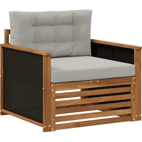 Maison Exclusive - Outdoor Mittelsofa Natur