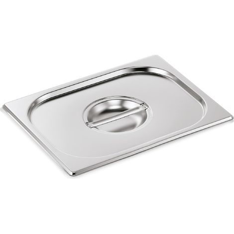 Couvercle inox GN 1/2 avec encoche cuillère GN CORE - Was Germany (1/2)