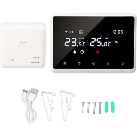 Thermostat intelligent blanc, montage mural, précision 0,5 ℃, commande vocale, synchronisation, maison pour appareils ménagers, 230V