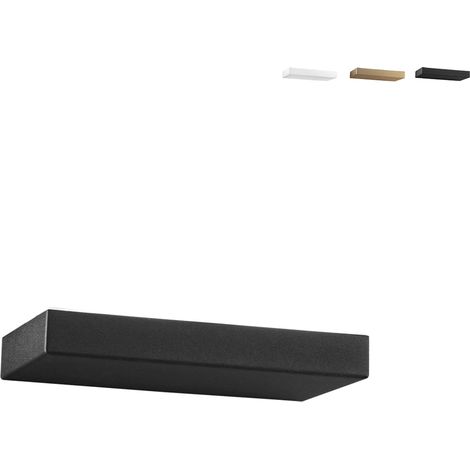 Aplique de pared moderno de metal con luz LED regulable Eidos - Negro (1/2)