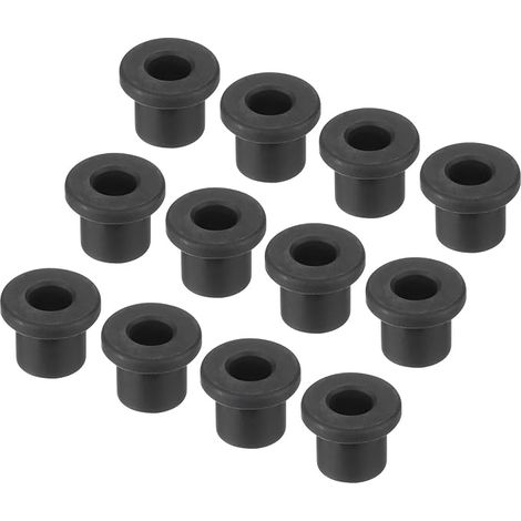 15 x T Shape Rubber Cable Grommets Mount Dia 10 mm ID 7 mm H 11 mm Black Flexible Seal Protection for Cable Hose (1/5)