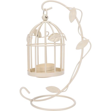 1 Bougeoir en fer, design rétro ajouré, lanterne suspendue ou posée, décoration intérieure et extérieure (1/5)