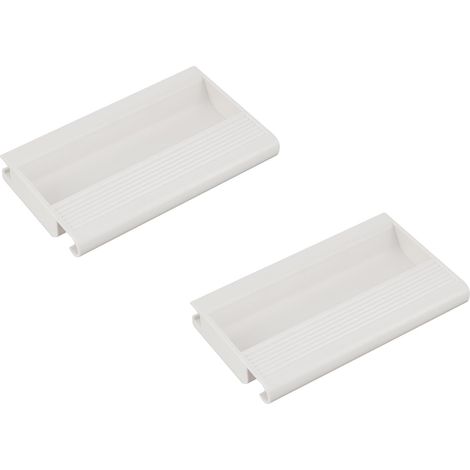 2x poignée, tiroir intérieur H204, reling rond, blanc, cuisine, meuble