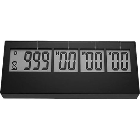 Chronomètre numérique, grand compte à rebours de 999 jours (1/2)