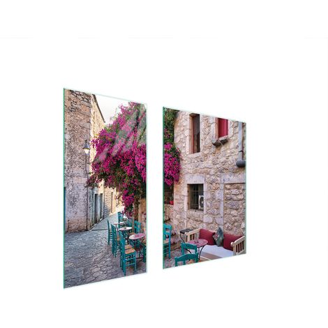 PLAQUE DE PROTECTION EN VERRE 75x52 RUE (1/5)