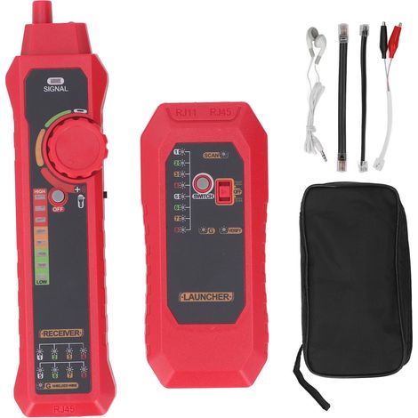 Testeur de câble réseau, détecteur de fil LAN, ligne téléphonique multifonctionnelle, vérificateur de continuité de Signal à large bande (1/5)