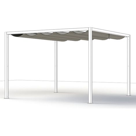 Siena Garden Dachbezug SCHATTENMANUFAKTUR® LIBERA, quadratisch, 300x300 cm anthrazit M90710 silber (1/5)