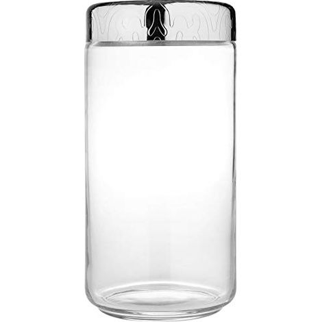 Alessi, Scatola da Cucina Dressed con Coperchio ermetico, 150cl, Argento, 8.5" h x 4.25" f (1/4)