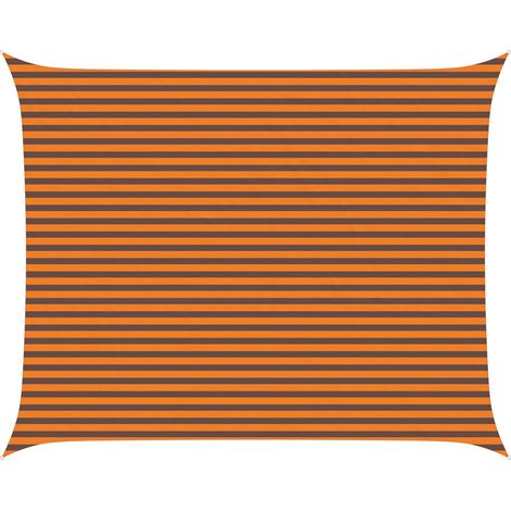 Toldo Vela de Sombra Naranja y Marrón 5 x 4 m vidaXL