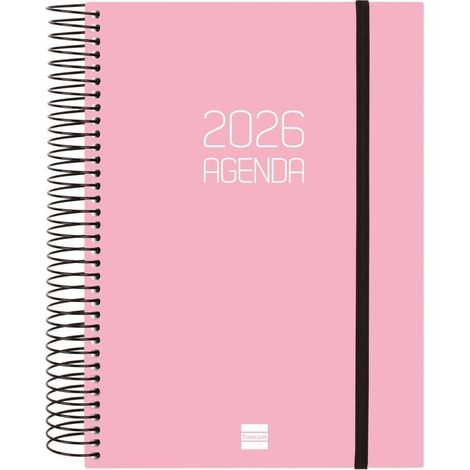 AGENDA ANUAL 2026 OPAQUE E10 DP ROSA