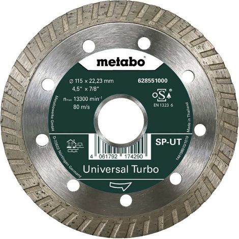 Metabo 628551000 Diamond Cutting Disc SP-UT, 115 X 22.23 mm