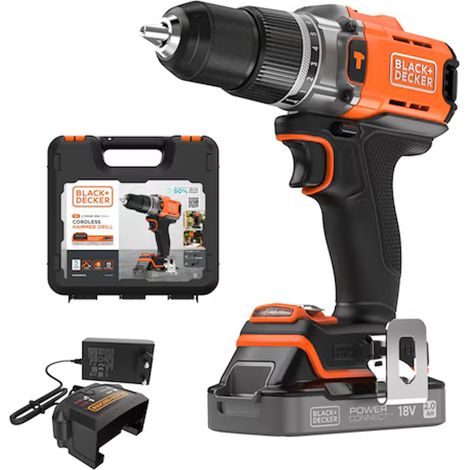 Black & Decker Trapano percussione Black & Decker BCD383D1XK-QW POWER CONNECT (1/5)
