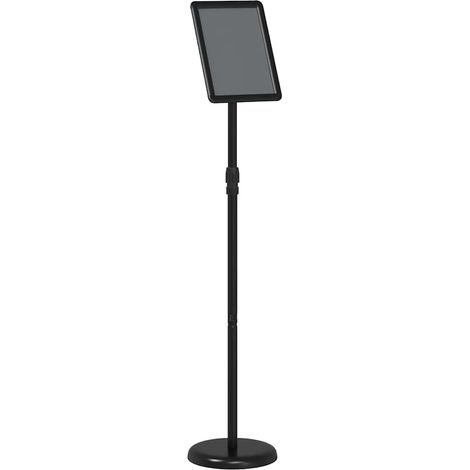 Trade Show Displays Black 25 x 25 x 125 cm Aluminum vidaXL