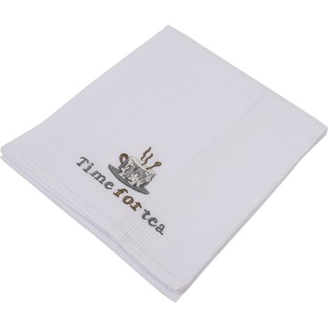 Lot serviettes de table réutilisables en coton doux, durables pour cuisine & table, 2 pièces (1/5)