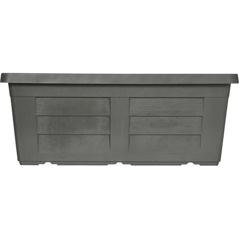 FIORIERA RETTANGOLARE cm 100 x 44 x 40 - antracite (senza sottovaso)  - BAMA