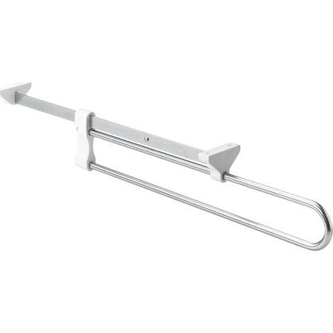 Hettich Kleiderbügelhalter ausziehbar 350 mm, verchromt, 1 Stück Möbelbeschläge