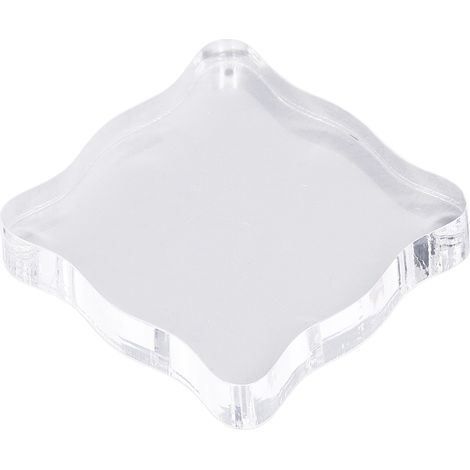 Bloc acrylique pour tampon, poignée courbée DIY, tampon en caoutchouc transparent pour loisirs créatifs TL005 (1/5)