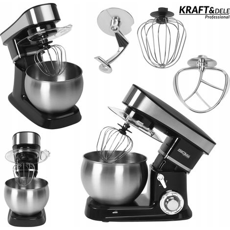 Batidora planetaria multifuncional 3 en 1, 2500 W, 6 L, 6 velocidades, Kraft&Dele (1/5)