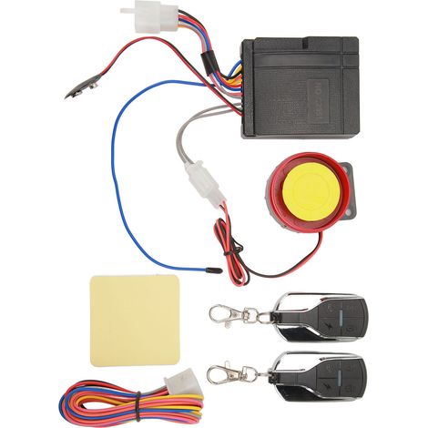 Système d'alarme antivol moto 12V à 4 niveaux de sensibilité, kit universel avec télécommande pour scooter et moto (1/5)