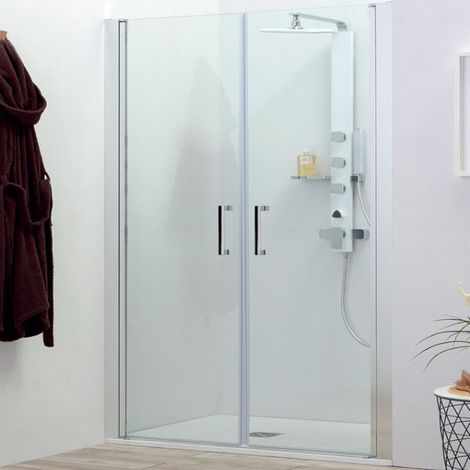 Box Doccia Nicchia da 90 cm SALOON Senza Profili - Vetro Temprato 6 mm - Trattamento Anticalcare (1/5)