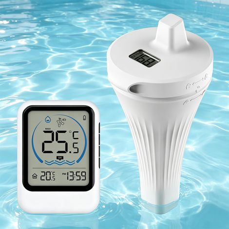 Thermomètre numérique sans fil étanche IP68 pour piscine, jacuzzi, piscine de jardin et étang, portée de 50 à 100 m (1/5)