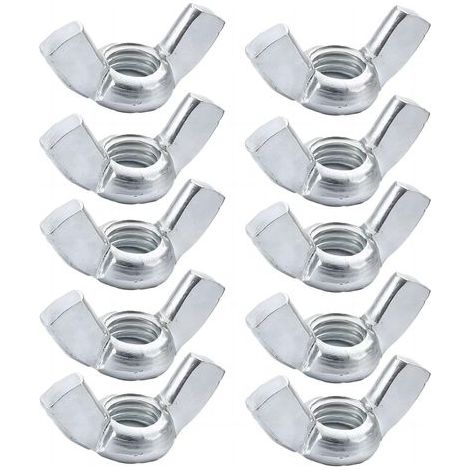 10 Pièces Écrou Papillon M10 en Acier Inoxydable, Wing Nuts, pour Boulon, Utilisation Intérieure et Extérieure (1/5)