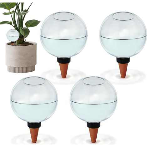 Set mit 4 Bewässerungskugeln (500 ml), automatische Bewässerungsvorrichtung, Bewässerungsstäbe für Zimmerpflanzen, Garten und Balkon. (1/5)