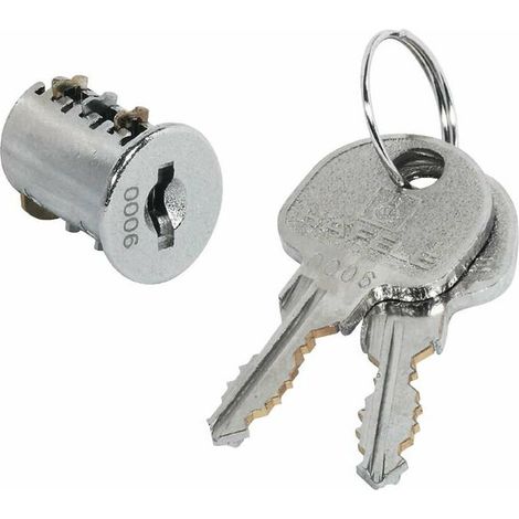 Cylindre de serrure rond 30/30mm – Noyau interchangeable universel – 2 clés Symo SH1 – Limitation de sens 180° – Pour portes intérieures et extérieures (1/2)