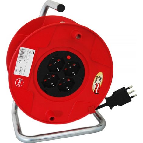 Prolunga avvolgicavo 4 prese Shuko bipasso Brennenstuhl 260 H05VV-f 3G1,5 - 40mt