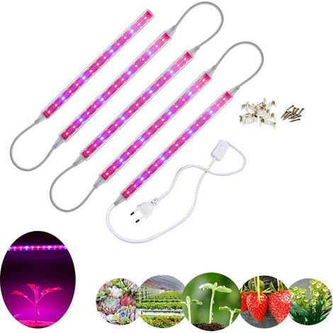 Lampe horticole, lampe de jardin rouge et bleue, lampe LED T5 pour plantes avec variateur et minuterie, éclairage de jardin pour serre hydroponique d'intérieur.-AquaForge