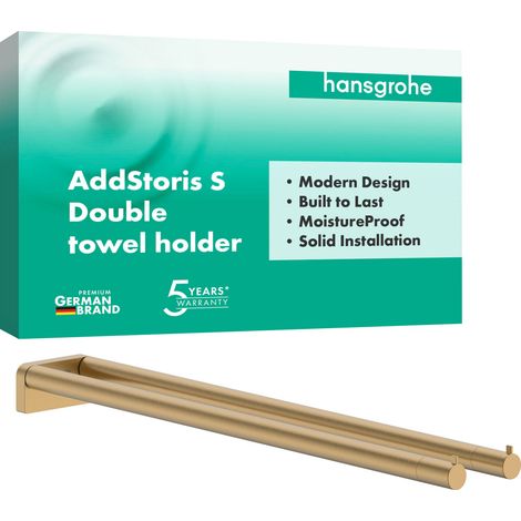 hansgrohe AddStoris S porte-serviettes à deux bras, 41787140, (1/2)