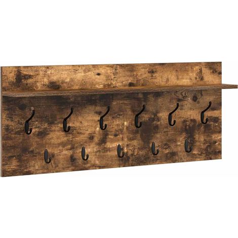 Maison Exclusive - Wandmontierter nachttisch Geräucherte Eiche 10