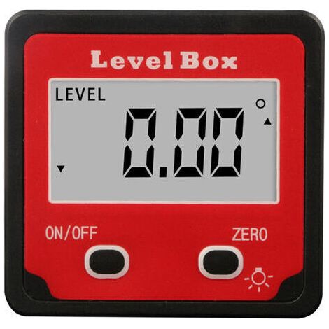 Digitaler Neigungsmesser 2 Tasten Mini digitaler Neigungsmesser rot