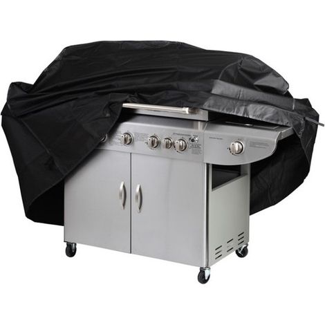 Housse de barbecue ronde carrée d'extérieur en tissu Oxford imperméable enduit d'argent 190T, 210D ou 600D (En stock) (1/5)