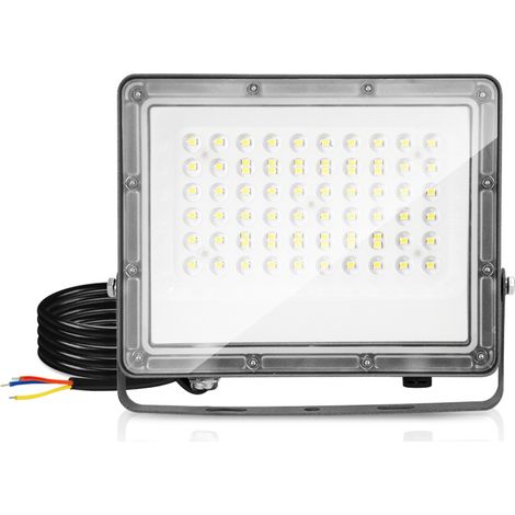 SWANEW Proiettore LED da esterno Spot LED Esterno per Giardino IP65 6000K Illuminazione di Sicurezza 50W Bianco Freddo (1/5)