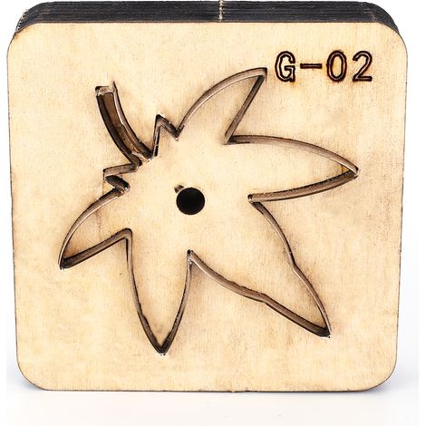 Matrice de découpe pour le travail du cuir, couteau à perforer le cuir, moule, gabarit, outil fait main à faire soi-même (G-02)