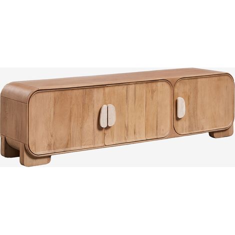 Mueble TV en madera de mango y piedra natural Kivalina SKLUM 180 x 45 cm (1/5)