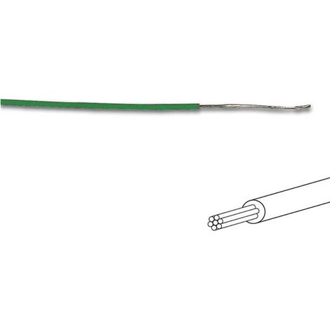 Fil de c,blage - ภ1 4 mm - 0 2 mm,² - multibrin - vert