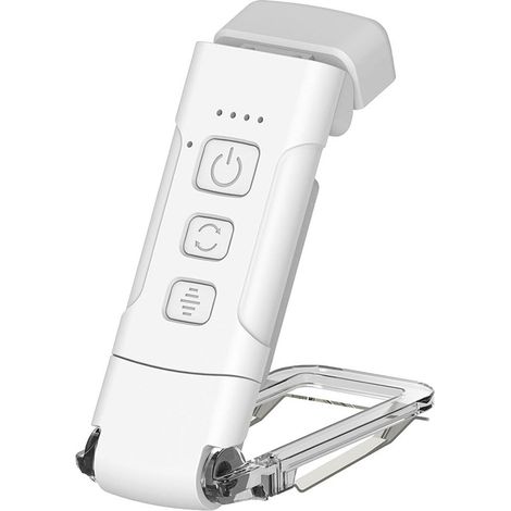 Lampes de lecture pour livres au lit, lampe USB portable à clipser en 3 couleurs et minuterie de 5 et 30/60 minutes, parfaite pour livre rs blanc