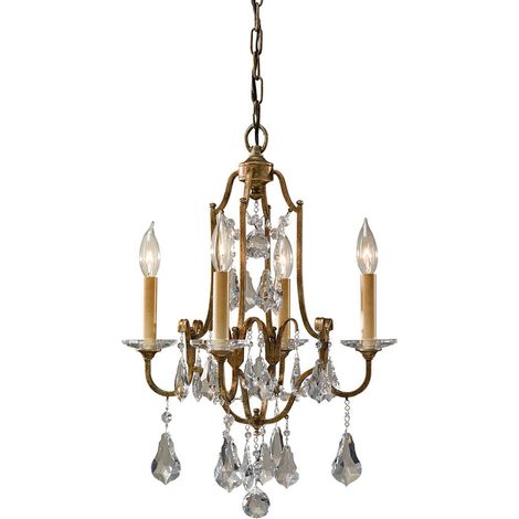 Elstead Valentina - Lustre à 4 ampoules au fini bronze, E14 (1/5)