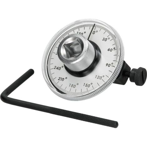1/2" Angle Torque Wrench with Goniometer, Drive Torque Indicator, Angle Gauge, Rotation Angle Meter, Garage Tool, Car Automatic Measuring, Adjustable