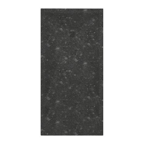 ONDEE ZEN - Receveur de douche NOLA 3 - 90x180x3 - Résine - Terazzo noir - Bonde - Découpable (1/3)