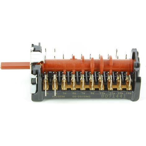 Commutateur 811003K 36051185 pour Cuisinière AMICA, ESSENTIEL B, FAGOR, FAR, PROLINE, THOMSON, VALBERG , CUIS MIXTE ESSENTIELB ECM502B, CUIS MIXTE ESSENTIELB ECM502I, CUIS MIXTE ESSENTIELB ECM602B, CU