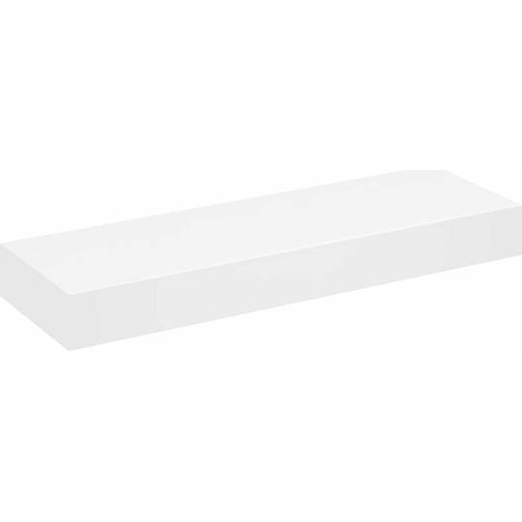 Mensola Scaffale Ripiano per Pareti Nera in MDF per Libri/DVD (1/5)