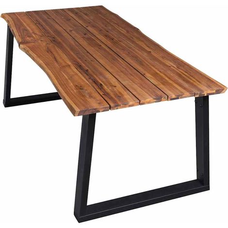 Maison Exclusive - Esstisch 170x90x75 cm Massivholz Akazie (1/5)