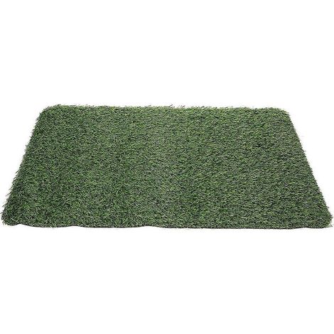 Tapis de sol extérieur en gazon artificiel compatible avec un usage domestique (1 pièce, vert) (1/5)
